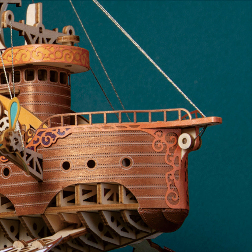 howCat Around the World in 80 Days-3D Wooden Puzzle Kit