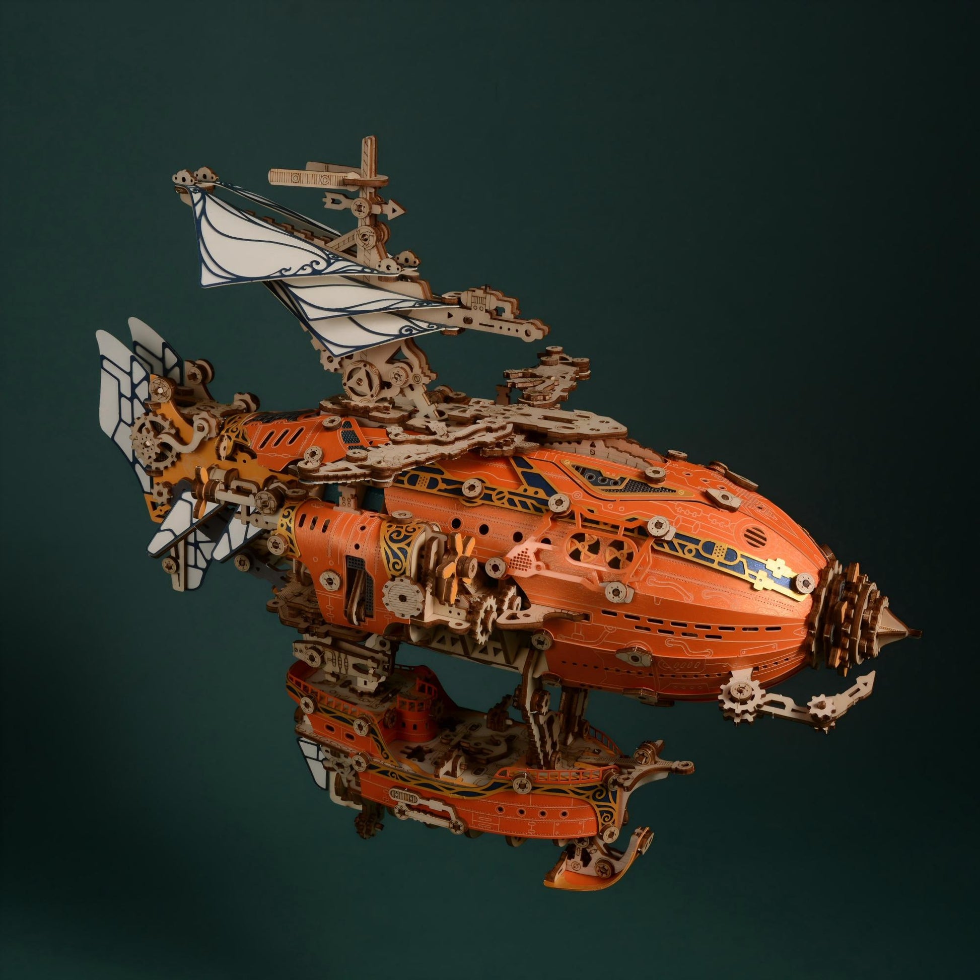 howCat MFantasy Airship-3D Wooden Puzzle Kit（A）