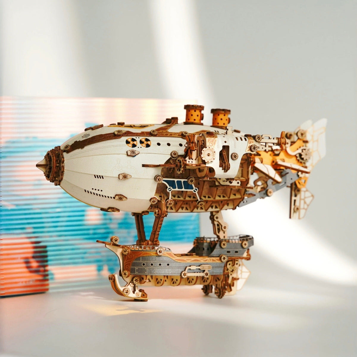 howCat MFantasy Airship-3D Wooden Puzzle Kit