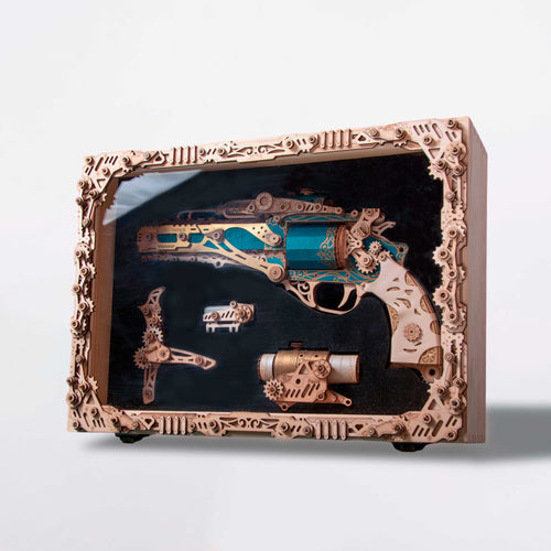 Steampunk Revolver Display Box